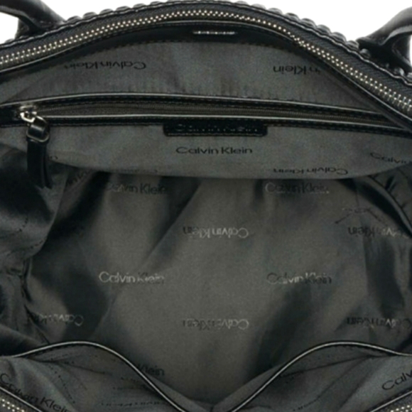 Calvin Klein Tote NWT Jet Black Large Tote Shoulder Modern Bag - Picture 10 of 16